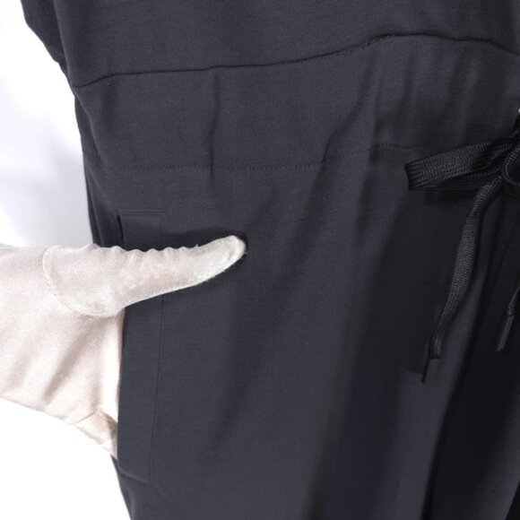 ADIDAS CLIMALITE Charcoal Gray WANDERLUST Wrap Front Jumpsuit Women’s LARGE - Picture 9 of 15